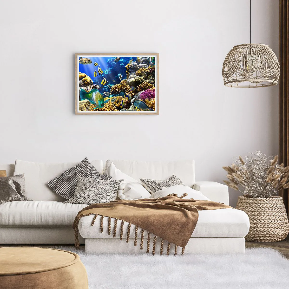 Affisch i ram av ljusek - Hög trafik på sommarleden - 70x50 cm