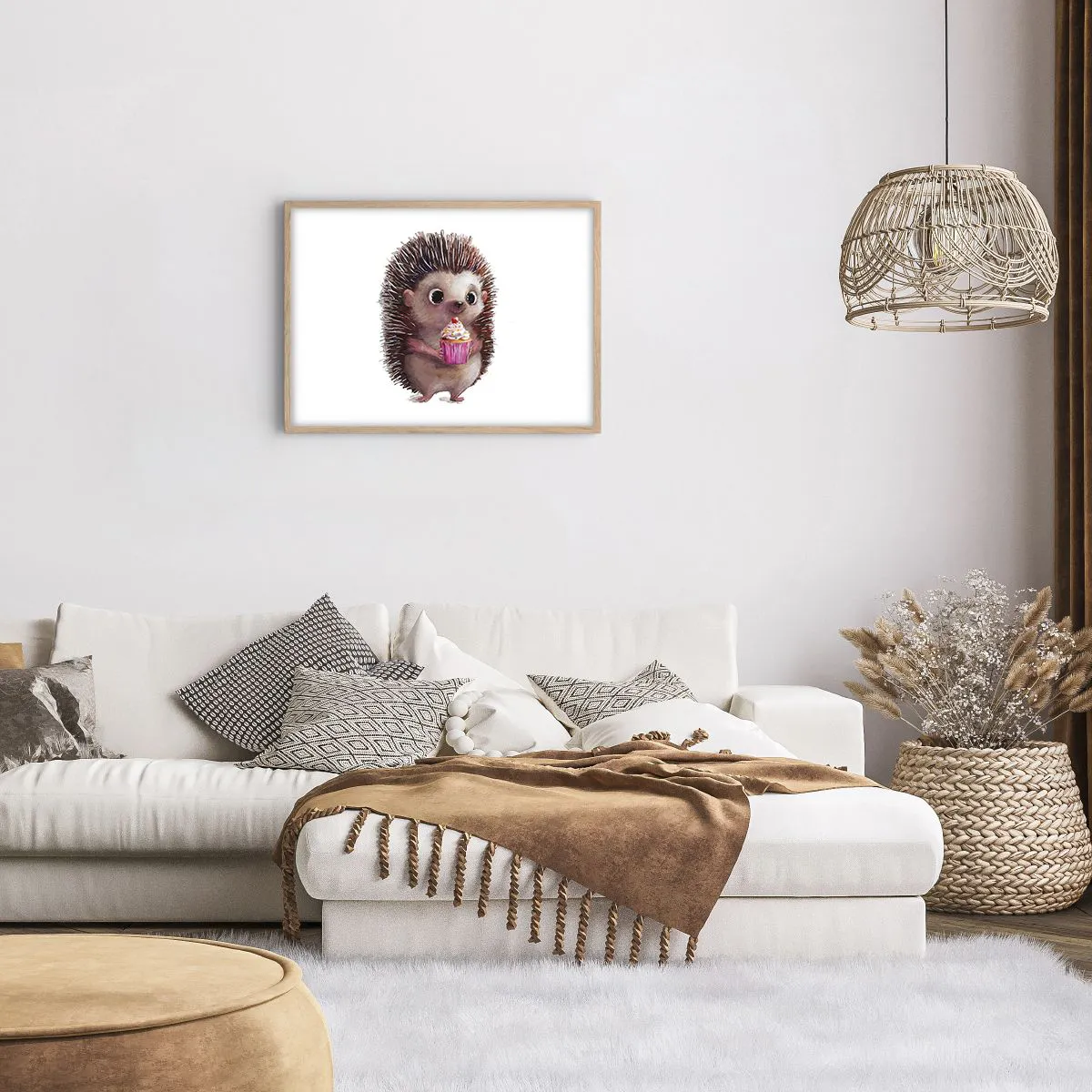 Affiche dans un chêne clair - Poster - La fête c'est tous les jours - 70x50 cm