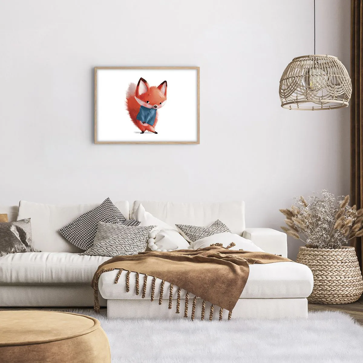 Plakát v rámu světlý dub - Sluší mi to? - 70x50 cm