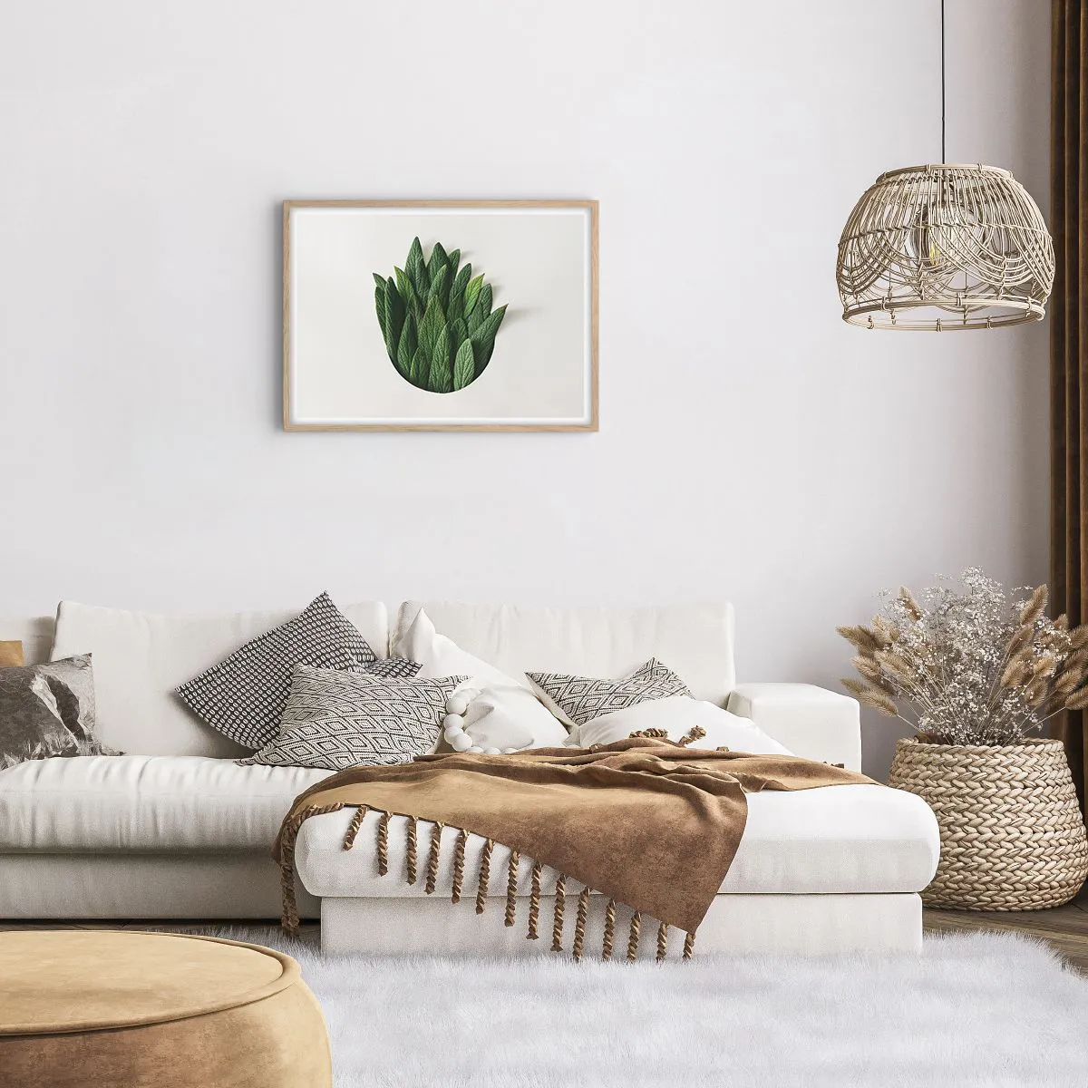 Poster în ramă de stejar deschis - Curiozitatea nestăvilită - 70x50 cm