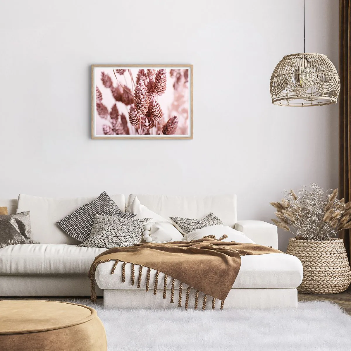 Póster en marco roble claro - Aparentemente discreto - 70x50 cm