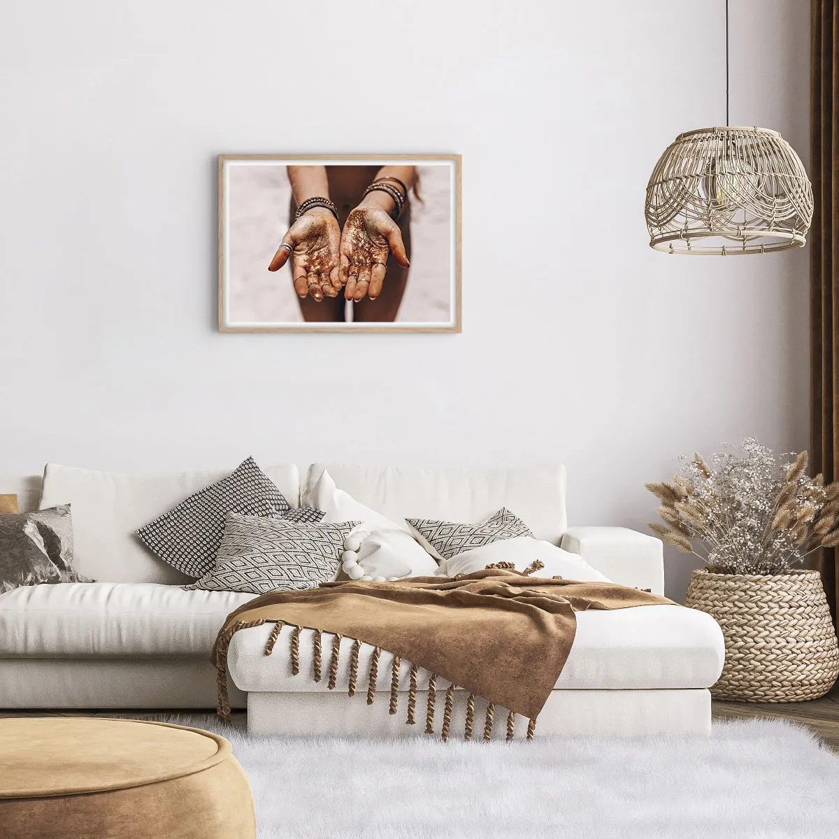 Póster en marco roble claro - Un regalo para ti - 70x50 cm