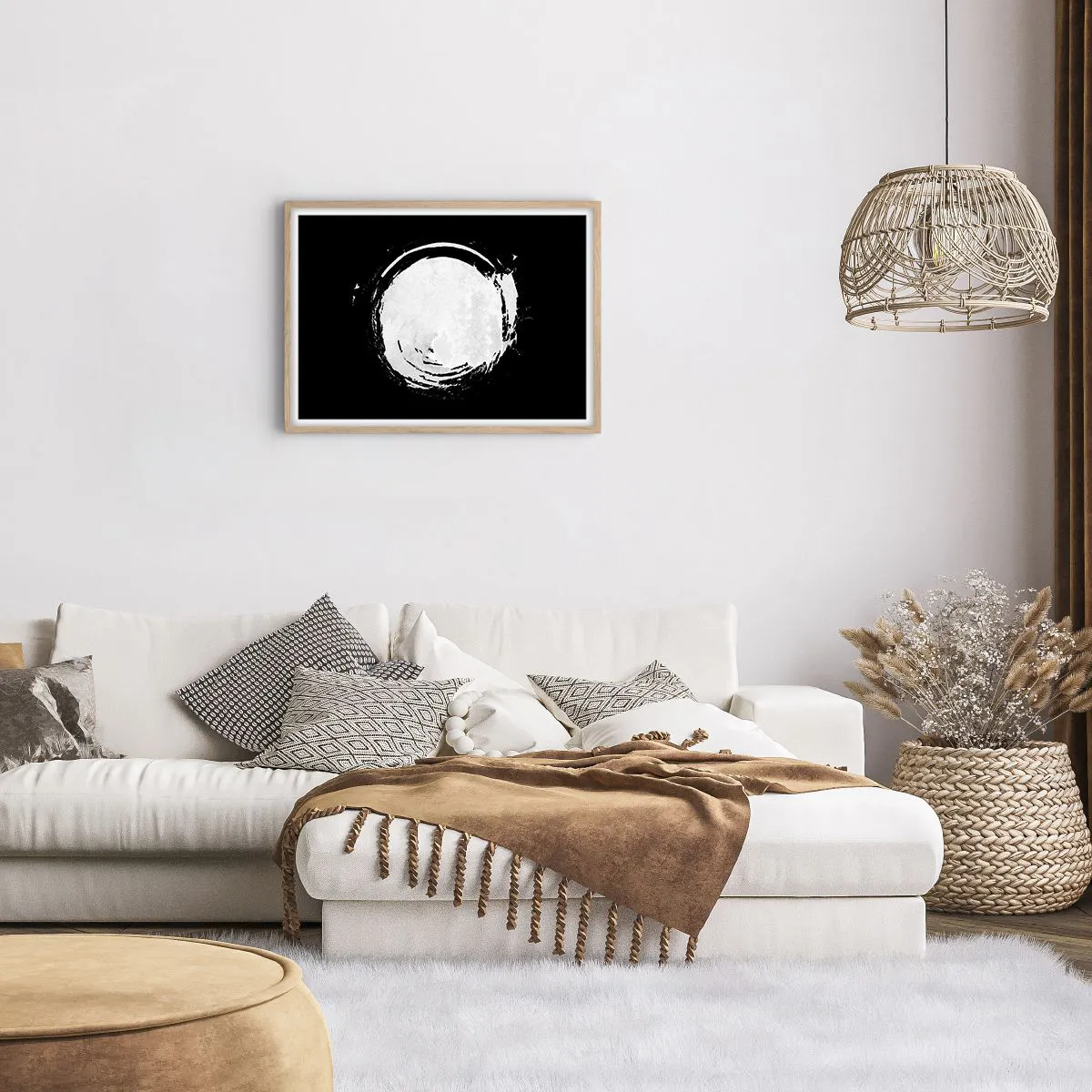 Poszter világos tölgy keretben - A jó kiút - 70x50 cm