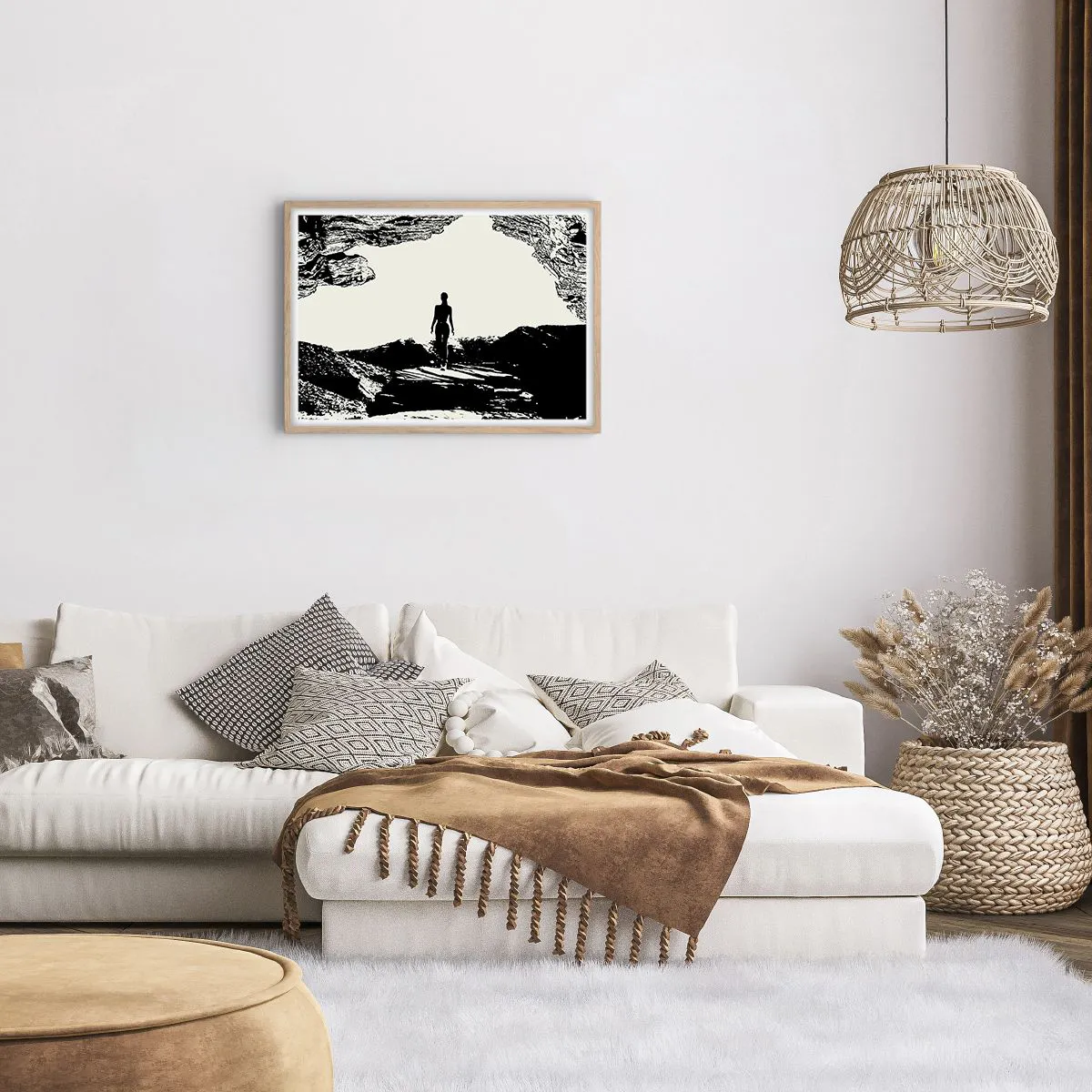 Plakát v rámu světlý dub - Nový pohled - 70x50 cm