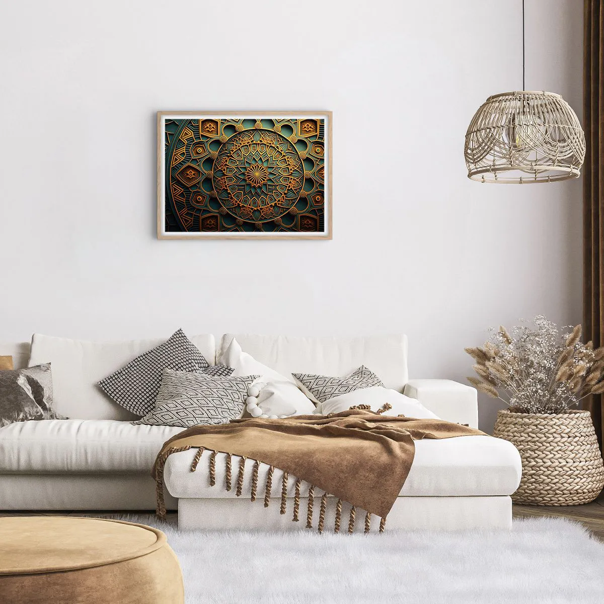 Poster in einem Rahmen aus heller Eiche - In arabischer Atmosphäre - 70x50 cm