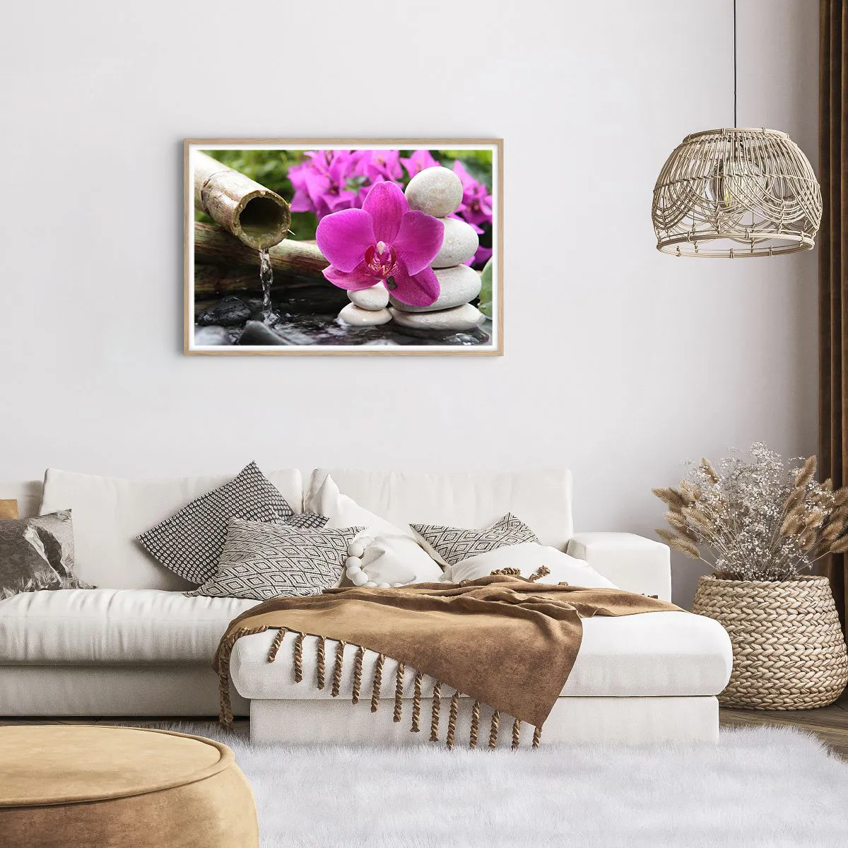 Poszter világos tölgy keretben - Már pihensz - 91x61 cm