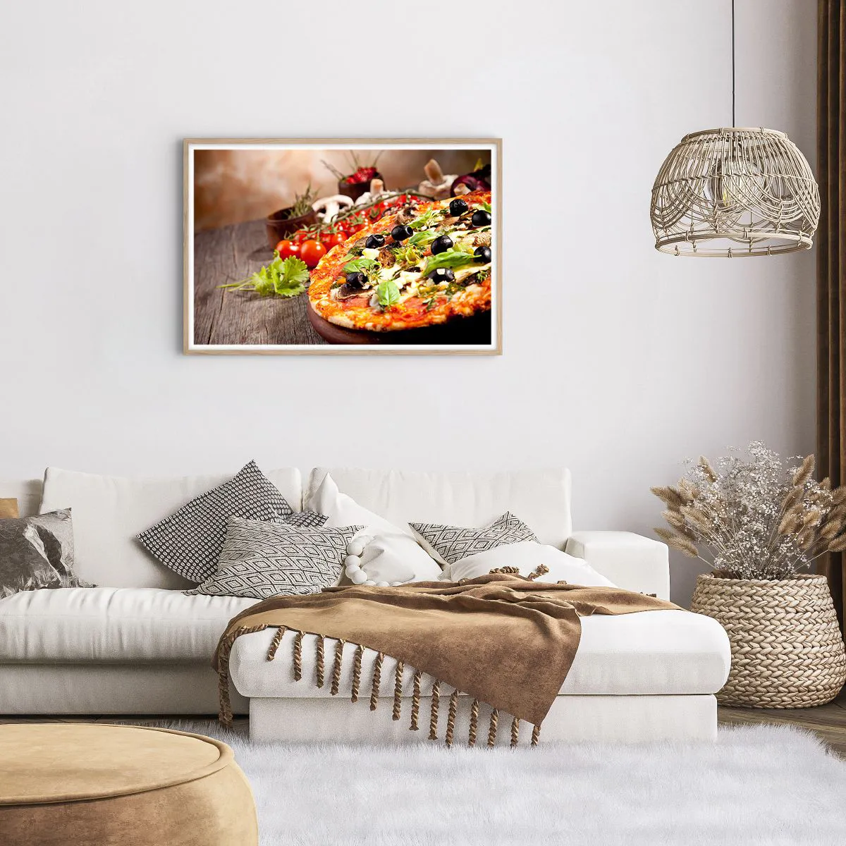 Affiche dans un chêne clair - Poster - Des ingrédients telluriques - 91x61 cm