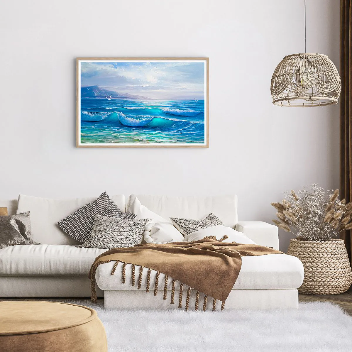 Poszter világos tölgy keretben - Megkönnyebbülést hoz - 91x61 cm