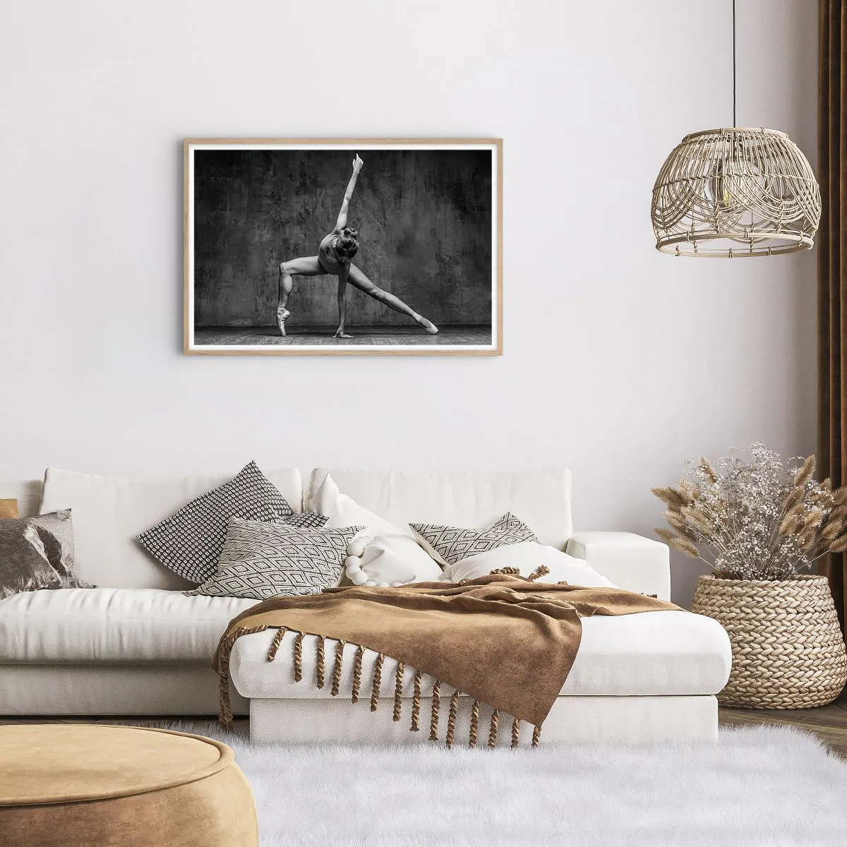 Affisch i ram av ljusek - Balansens ideal - 91x61 cm