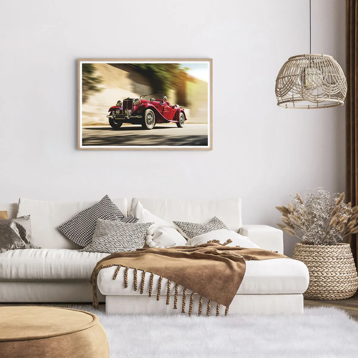 Affisch i ram av ljusek - Vackrare än Nike från Samothrakis - 91x61 cm