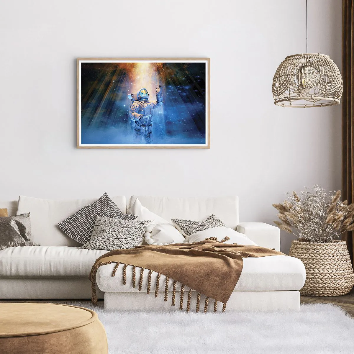 Poster in einem Rahmen aus heller Eiche - Endlich am Ende - 91x61 cm