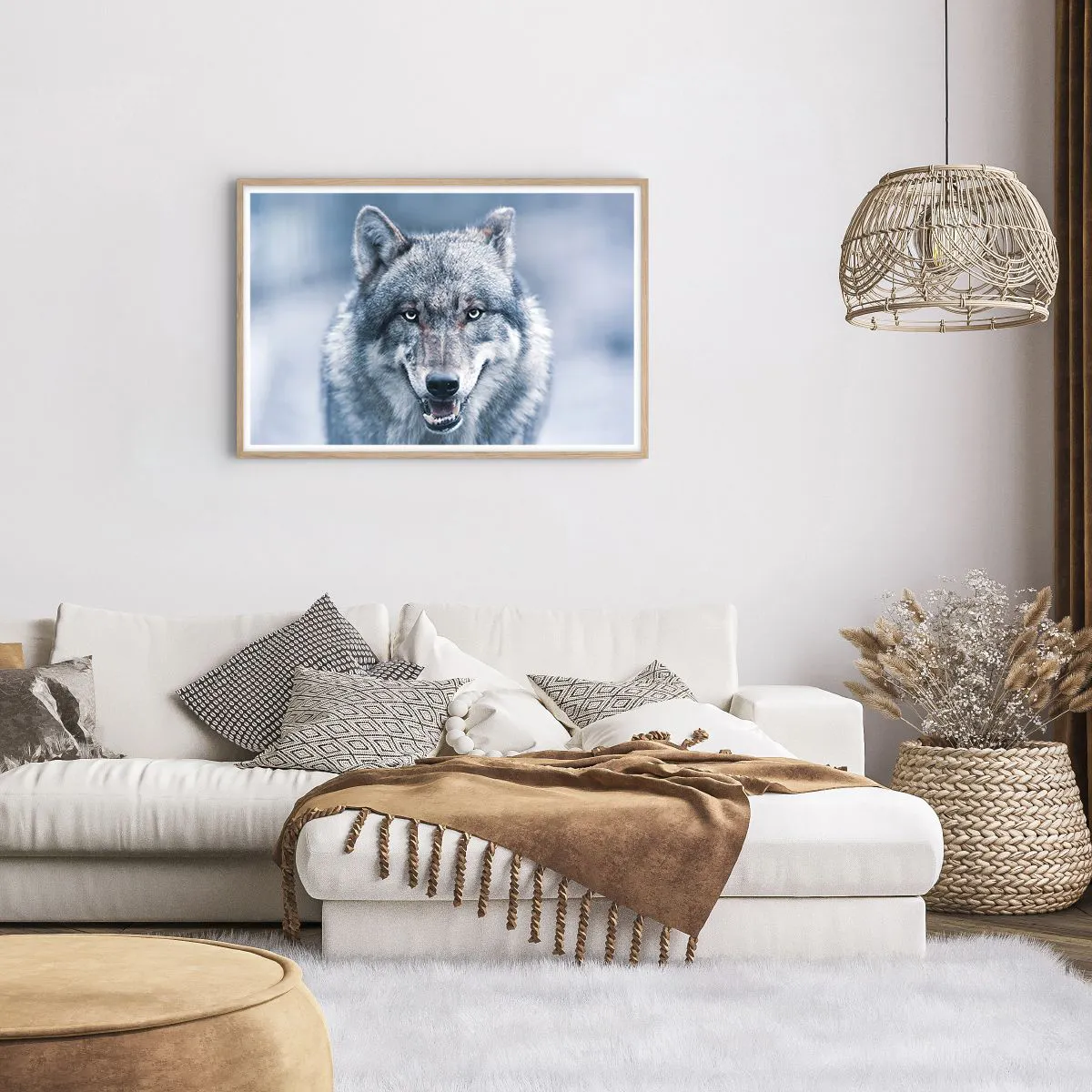 Poszter világos tölgy keretben - Vállalod a kihívást? - 91x61 cm