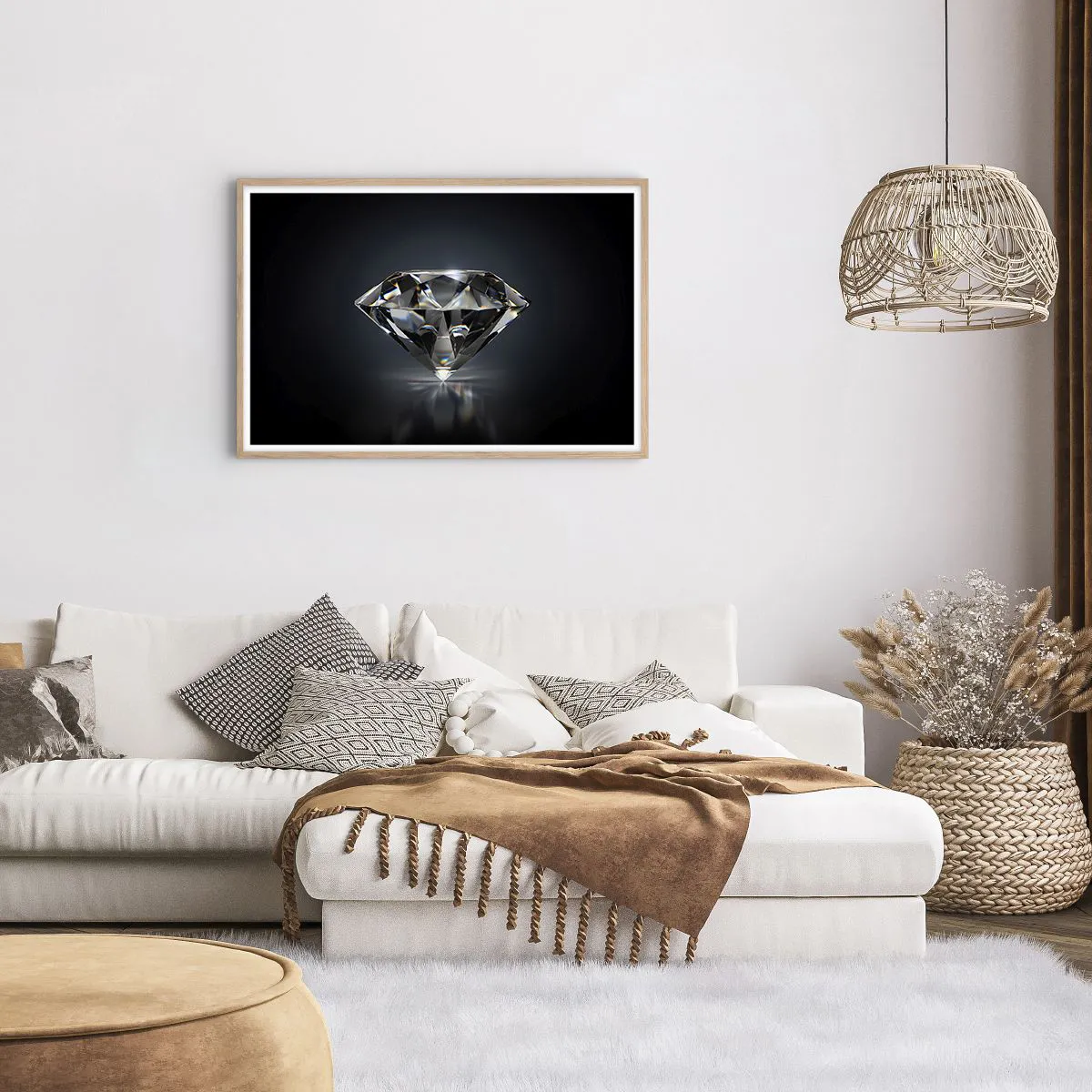 Plakát v rámu světlý dub - Best girls friend - 91x61 cm