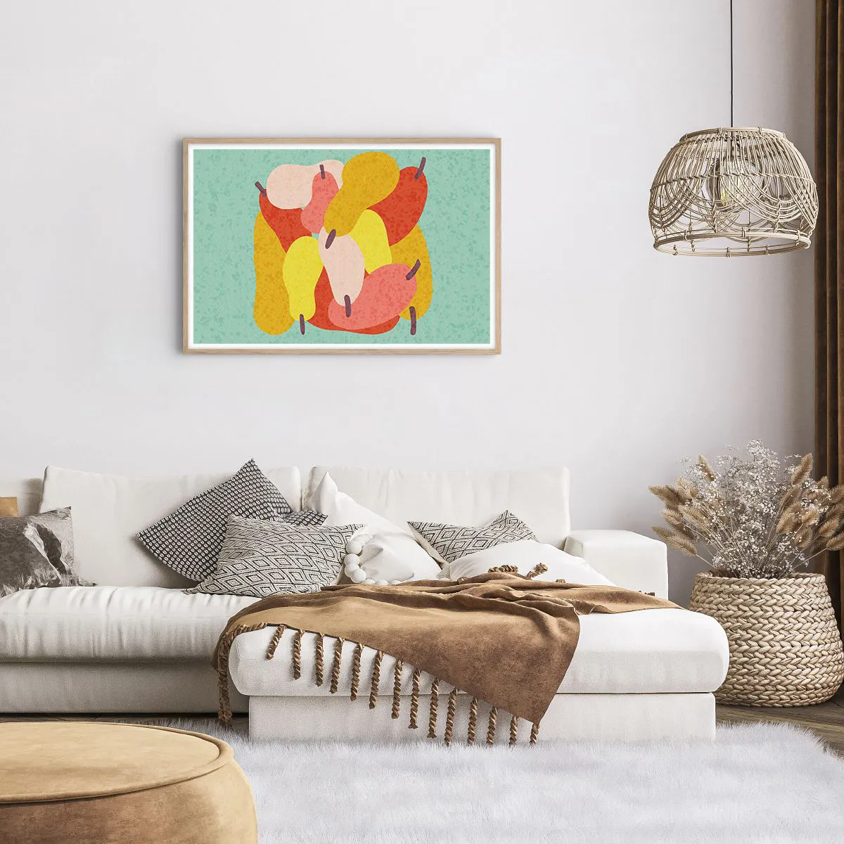 Plakat w ramie jasny dąb - Spróbuj letniego słońca - 91x61 cm