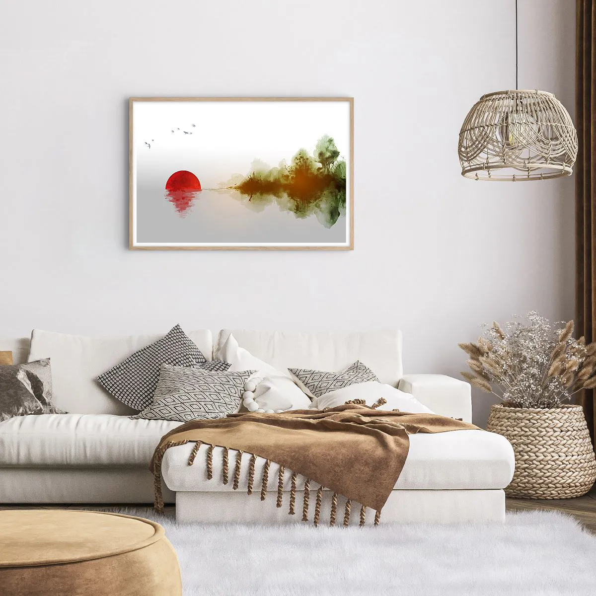 Poszter világos tölgy keretben - A béke ígérete - 91x61 cm