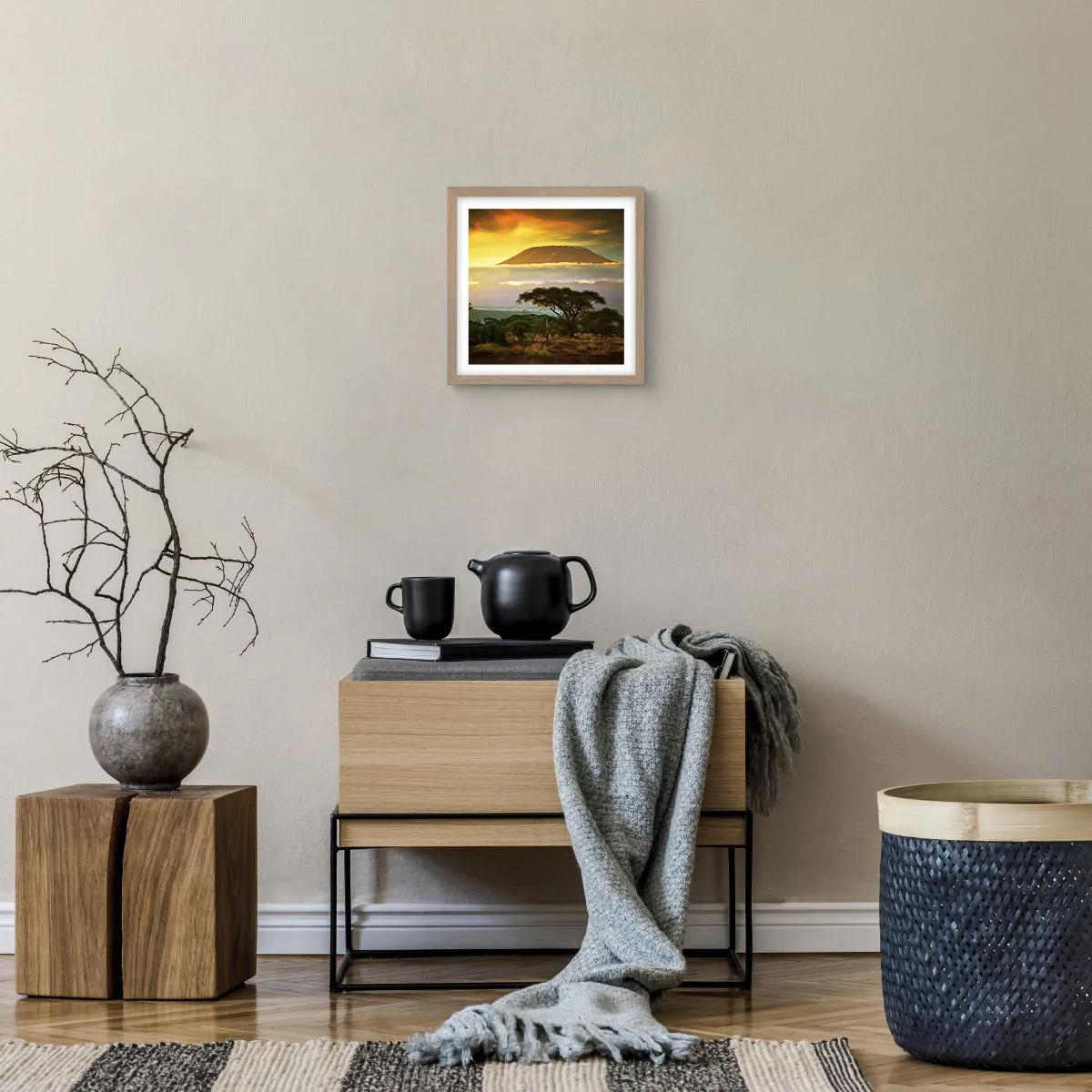 Plakat w ramie jasny dąb - Sen podróżnika - 30x30 cm