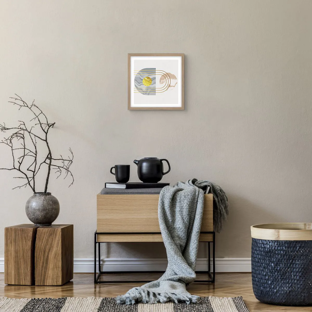 Poster in cornice rovere chiaro - Chiarezza e lucentezza - 30x30 cm