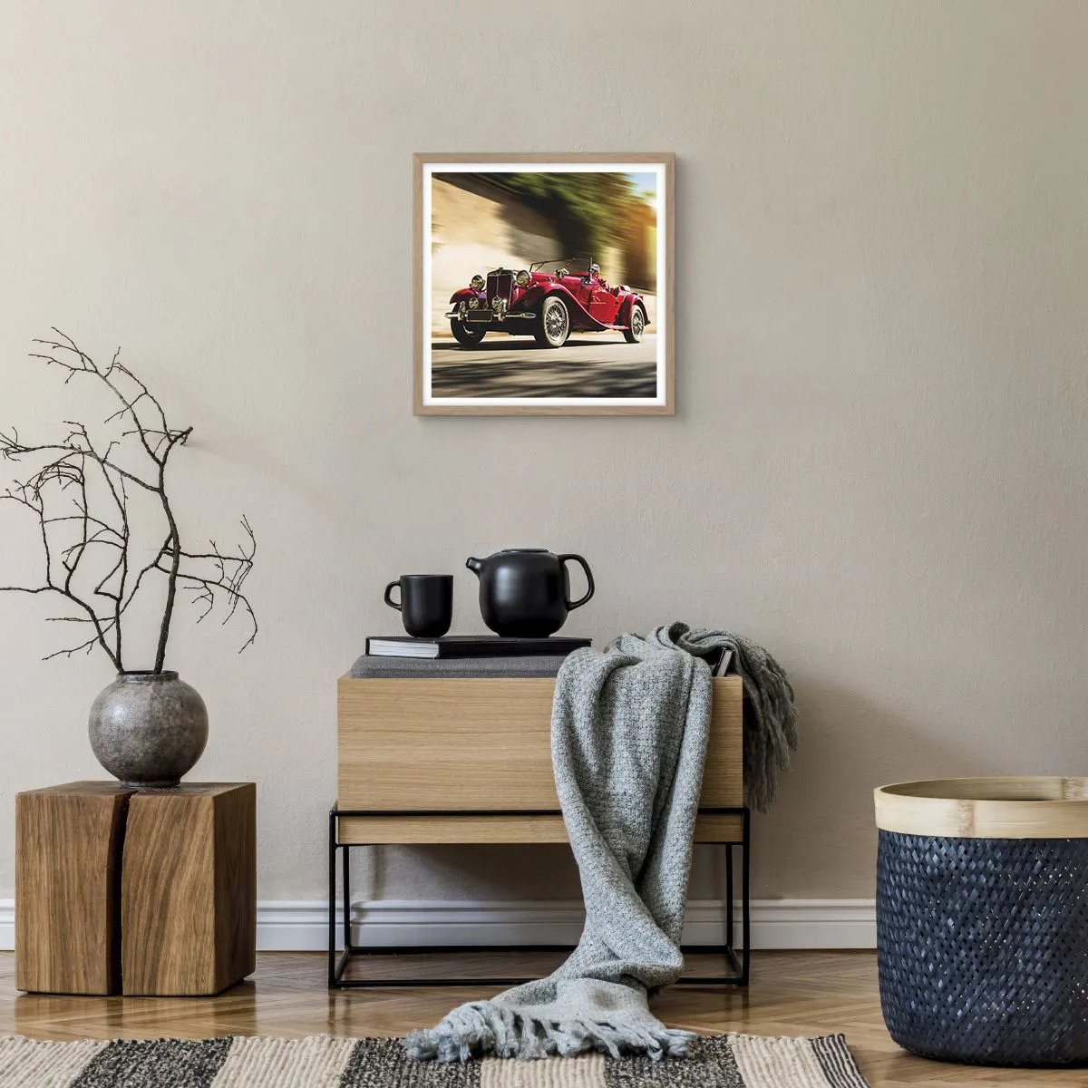 Pôster com moldura de carvalho claro - Mais bonita que a Vitória de Samotrácia - 40x40 cm