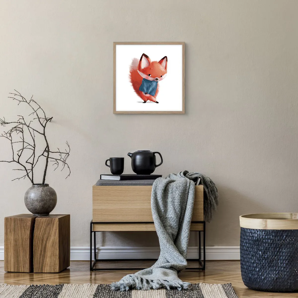 Póster en marco roble claro - ¿Me veo bien con esto? - 40x40 cm