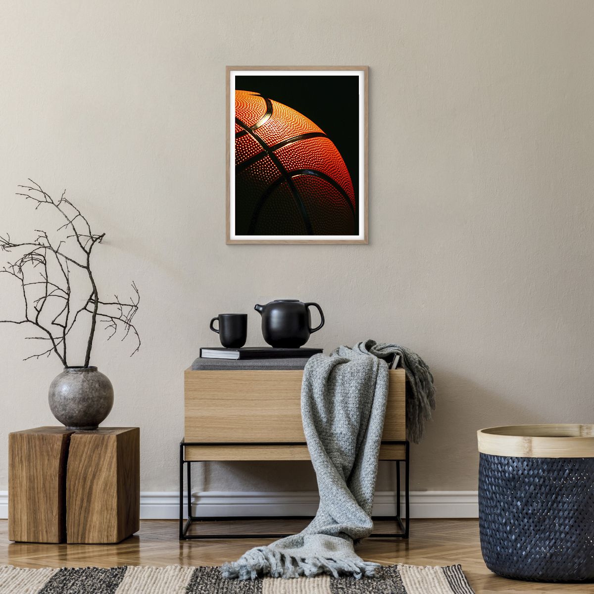 Affiche dans un chêne clair Sport, Affiche dans un chêne clair Basket, Affiche dans un chêne clair Basket, Affiche dans un chêne clair Loisir, Affiche dans un chêne clair Rivalité