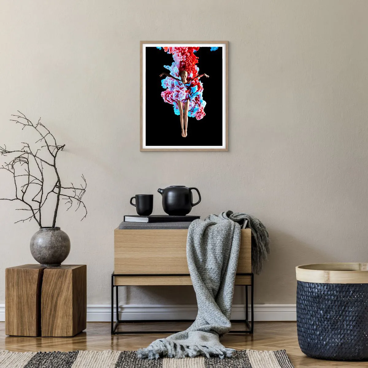 Poster in light oak frame - In Full Bloom - 40x50 cm