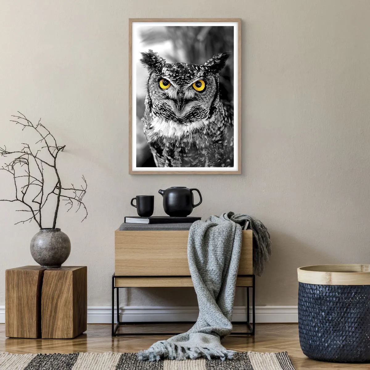 Affiche dans un chêne clair - Poster - Rien ne se cachera - 50x70 cm