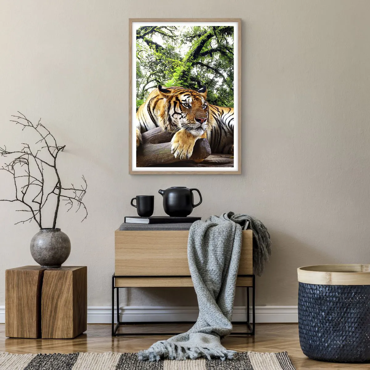 Poster in cornice rovere chiaro - Con espressioni di stima - 50x70 cm