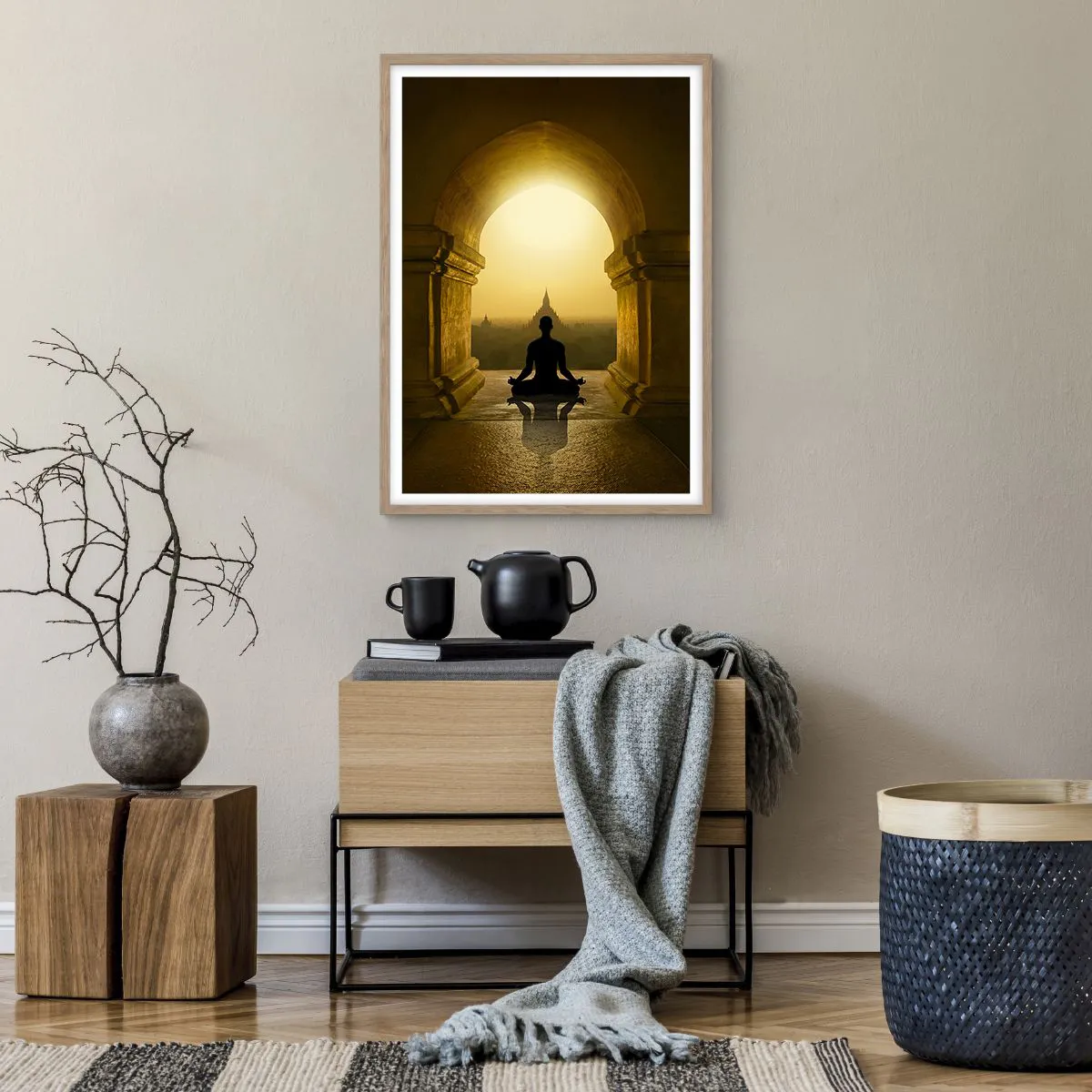 Affiche dans un chêne clair - Poster - Pleine harmonie - 50x70 cm