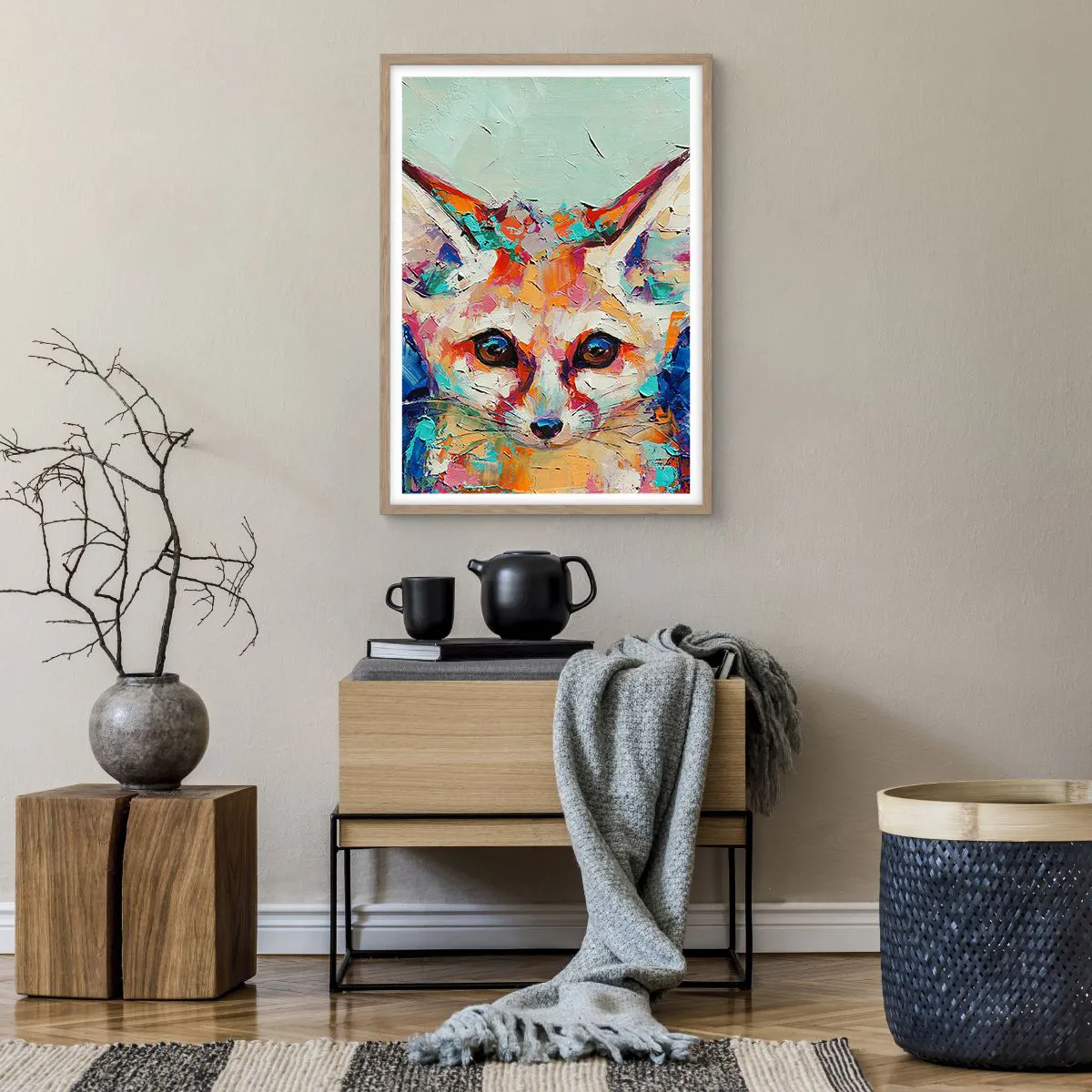 Affisch i ram av ljusek - Är ni redo för mig? - 50x70 cm