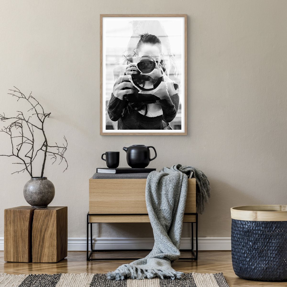 Affiche dans un chêne clair Abstraction, Affiche dans un chêne clair Photographe, Affiche dans un chêne clair Femme, Affiche dans un chêne clair Art, Affiche dans un chêne clair Noir Et Blanc