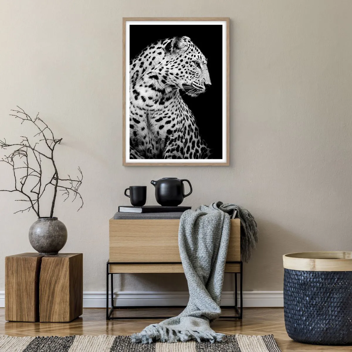 Affisch i ram av ljusek - Perfekt höger profil! - 50x70 cm