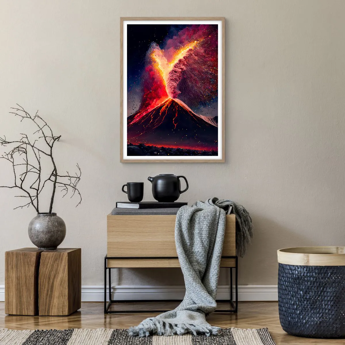 Plakat w ramie jasny dąb - Piękno i groza - 50x70 cm