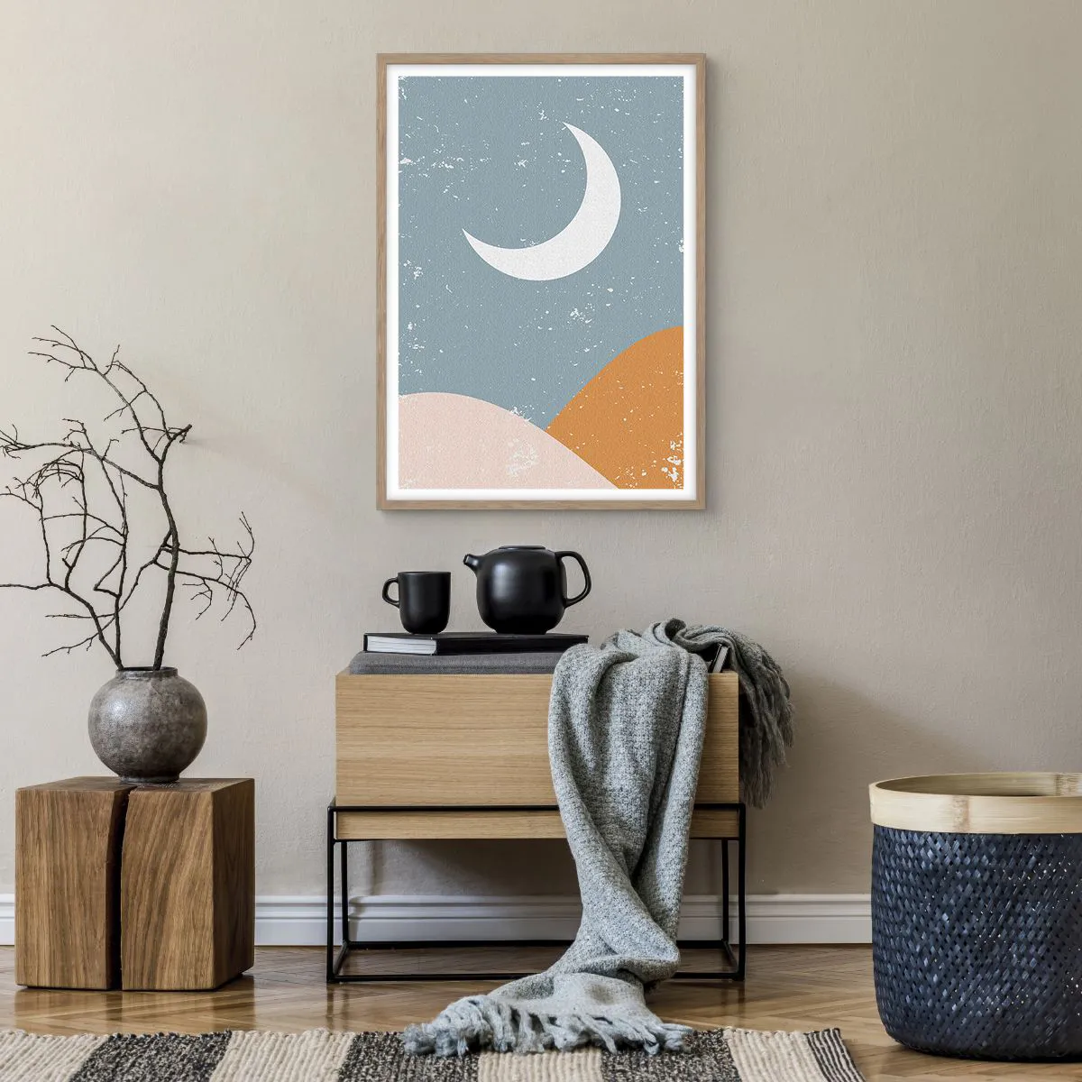 Poszter világos tölgy keretben - A sok éjszaka csodája - 50x70 cm