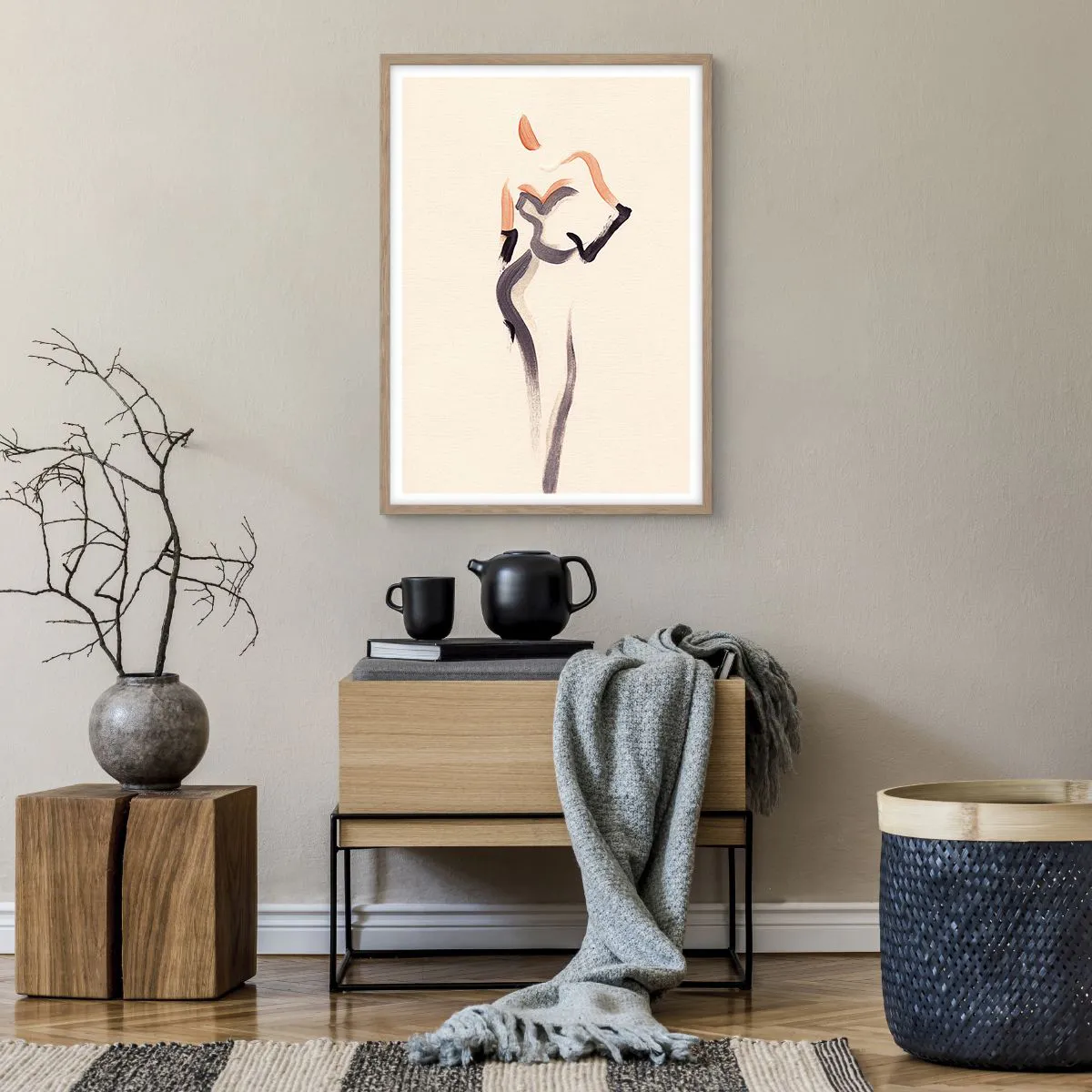 Póster en marco roble claro - De los años dorados de Hollywood - 50x70 cm