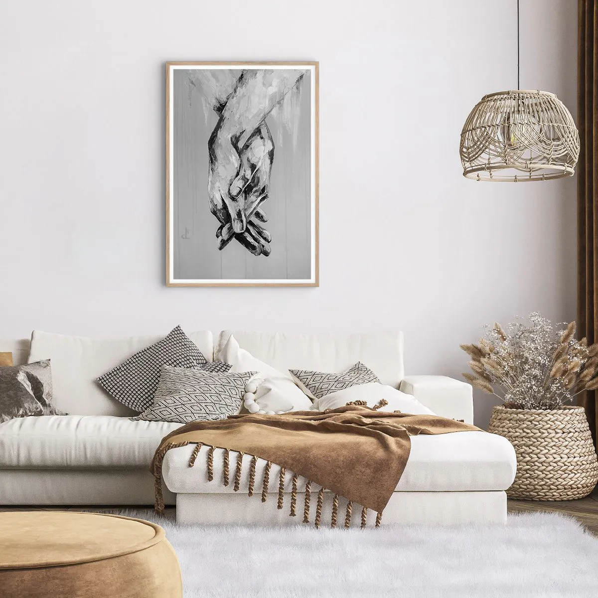 Poster in light oak frame - The Beginning… - 61x91 cm