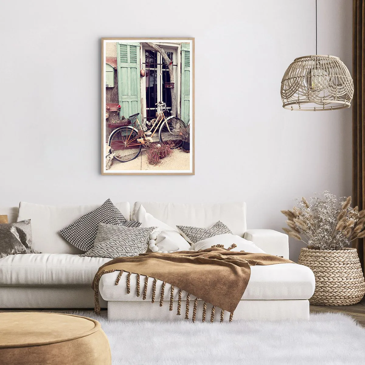 Poster in einem Rahmen aus heller Eiche - Es lebe die Provinz - 61x91 cm