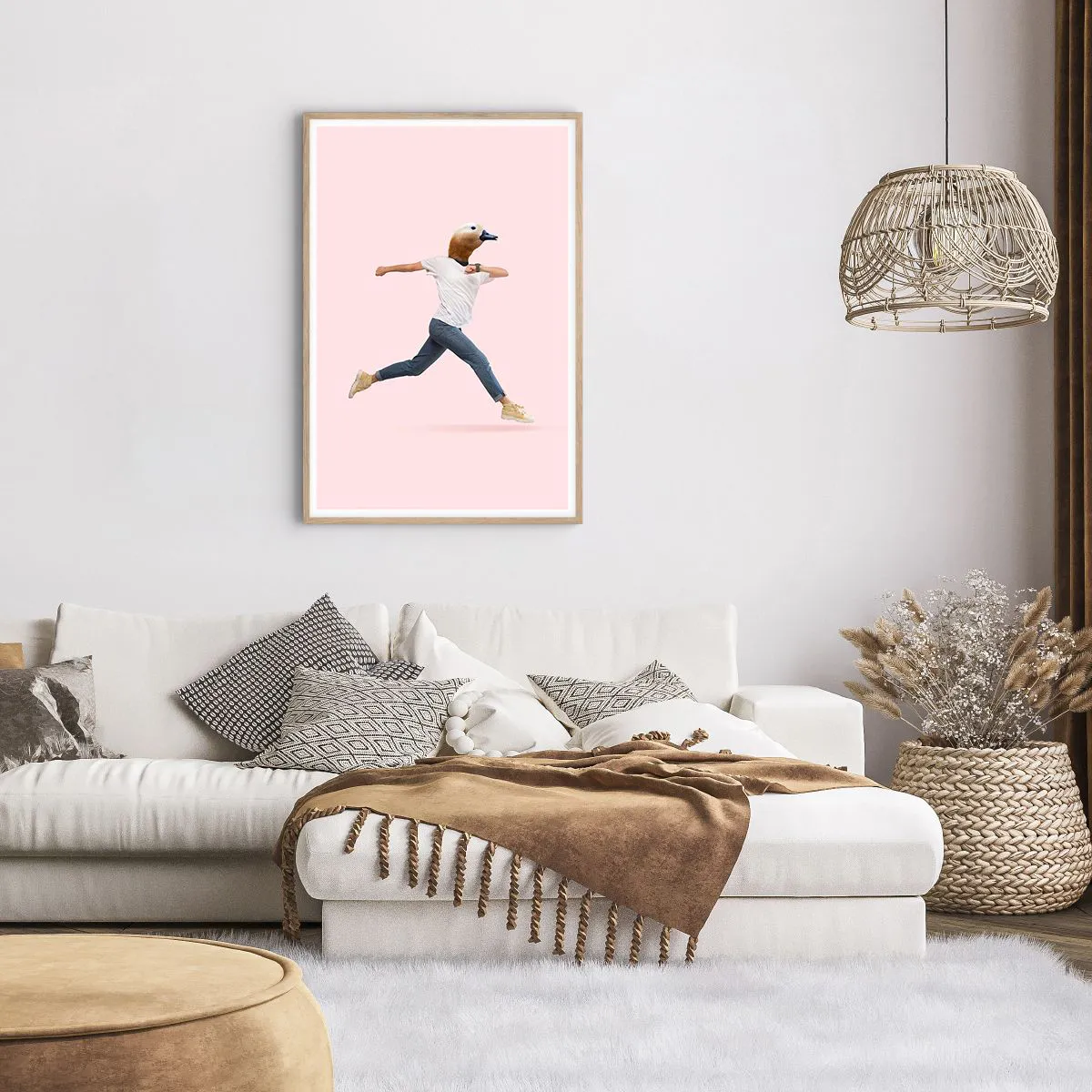 Affiche dans un chêne clair - Poster - Une pincée d'absurdité - 61x91 cm