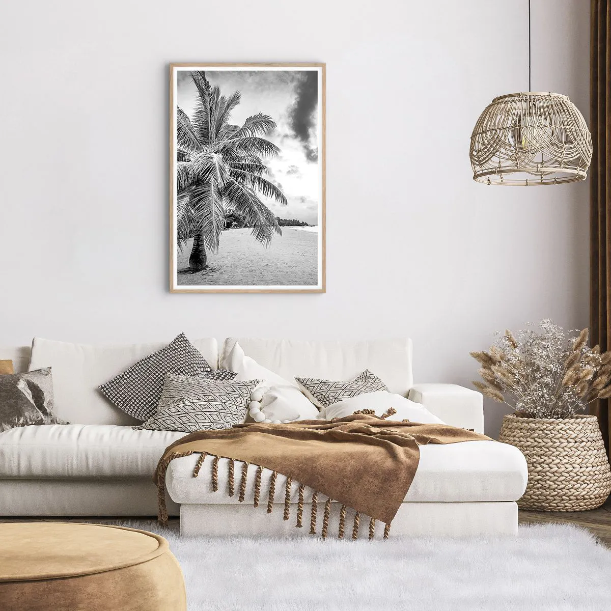 Affiche dans un chêne clair - Poster - Quand tu aspires à la solitude - 61x91 cm