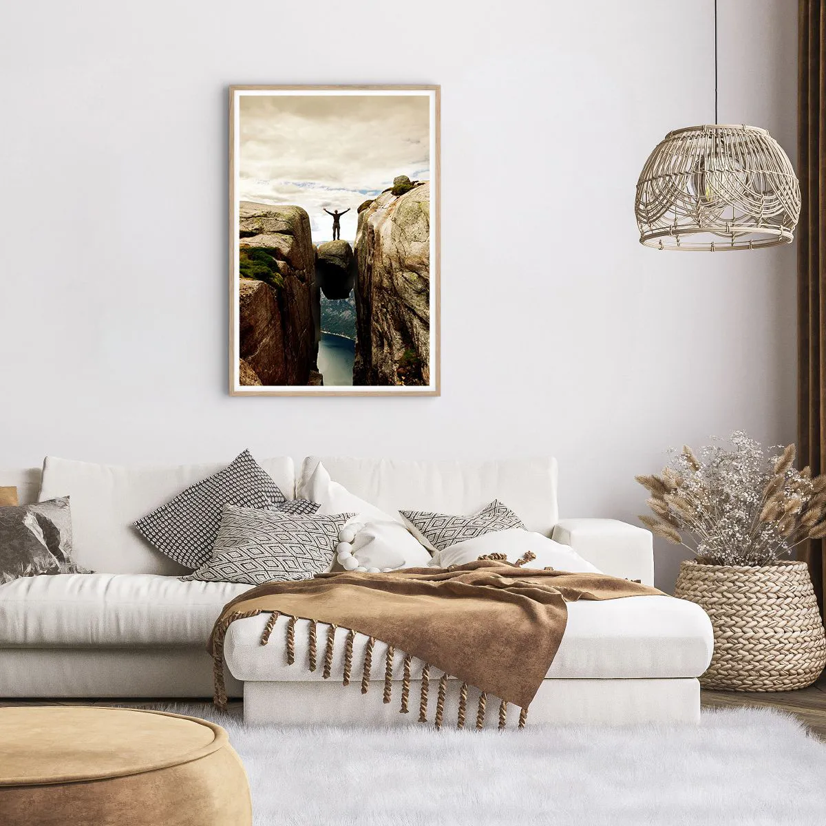 Affiche dans un chêne clair - Poster - Comment vous sentez-vous§ - 61x91 cm