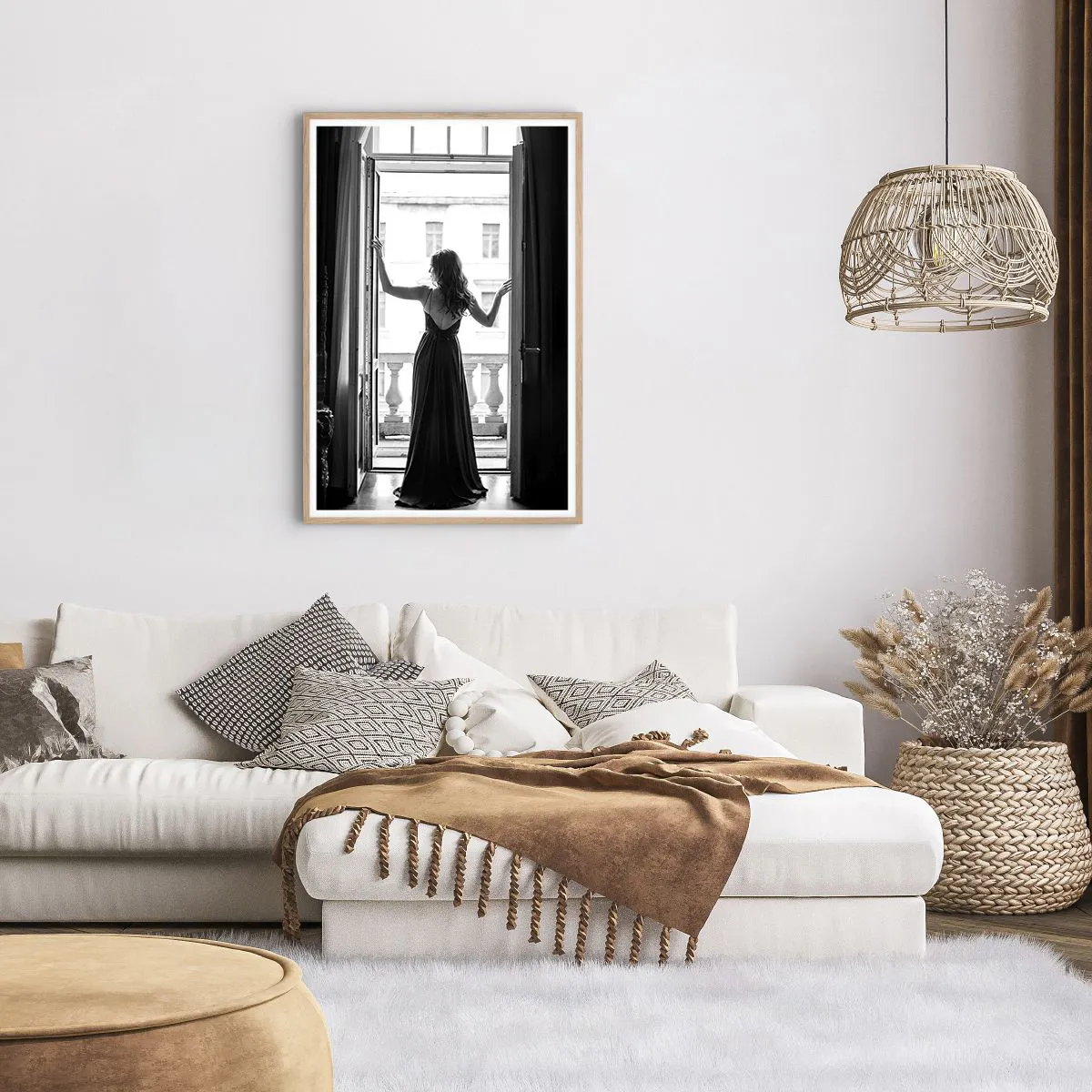 Póster en marco roble claro - Con gran estilo - 61x91 cm