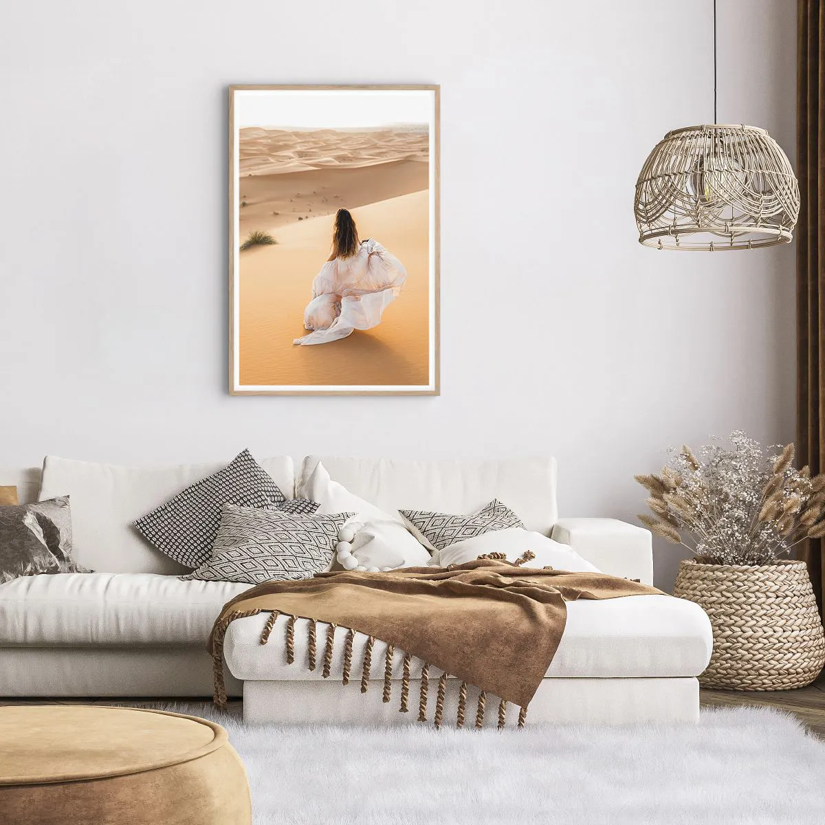 Een poster in een licht eiken lijst - Ontsnap naar vrijheid - 61x91 cm