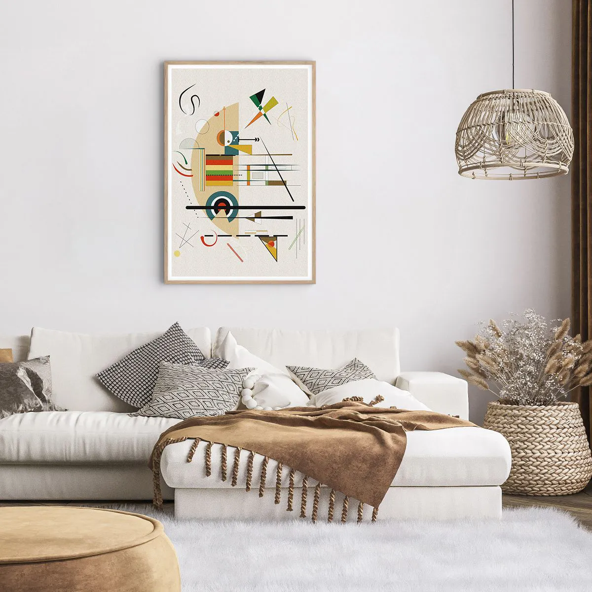 Affisch i ram av ljusek - Så världen skrattar - 61x91 cm