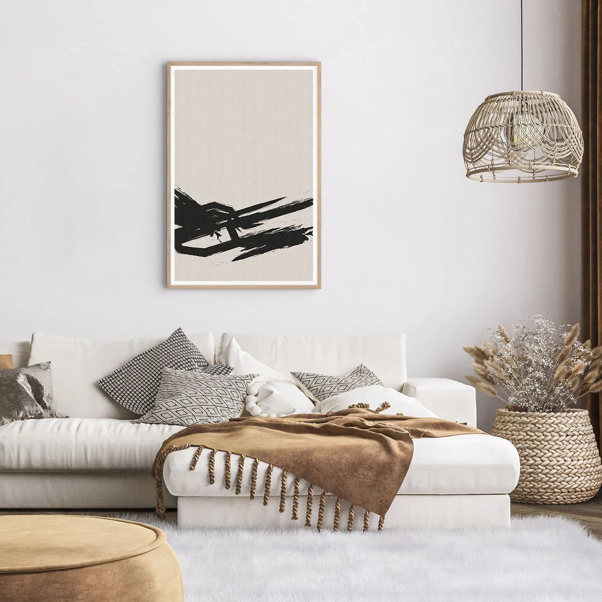 Plakát v rámu světlý dub - Nezastavitelná hybnost - 61x91 cm