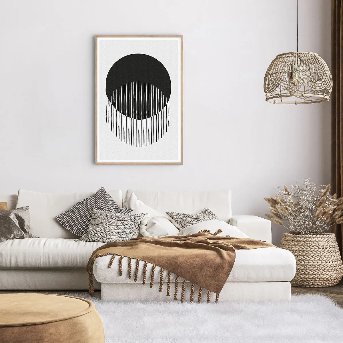 Poster in einem Rahmen aus heller Eiche - Sein Alter Ego - 61x91 cm