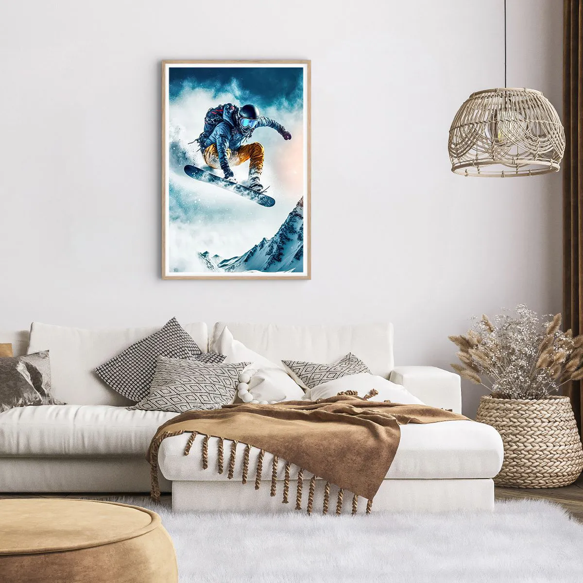 Poster in light oak frame - Extreme Emotions - 61x91 cm