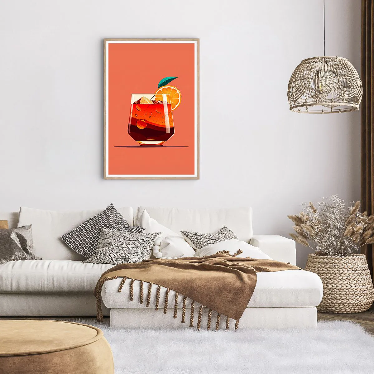 Affiche dans un chêne clair - Poster - Rafraîchissement d'été - 61x91 cm