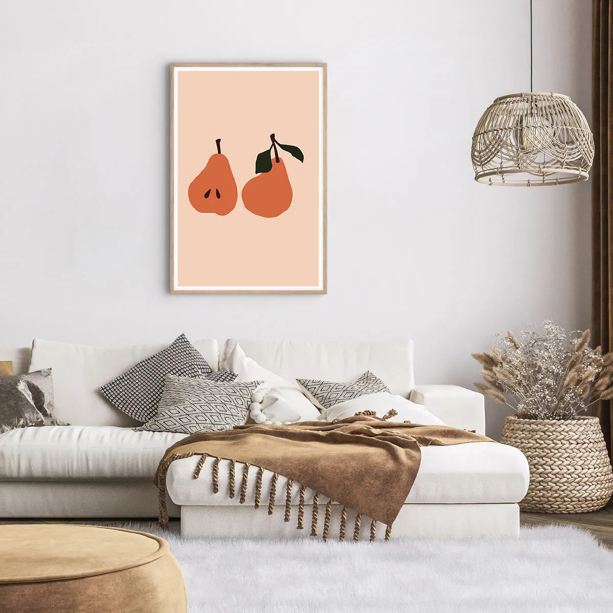 Plakát v rámu světlý dub - Čirá sladkost - 61x91 cm