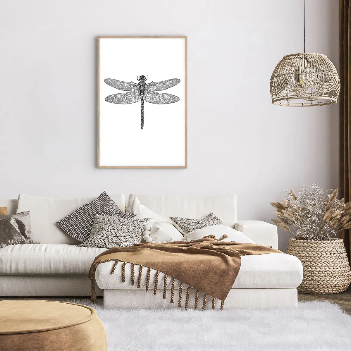 Poster in light oak frame - Precision of Nature - 61x91 cm