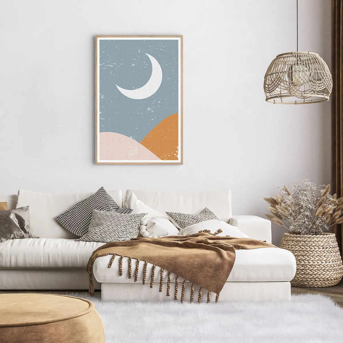 Affiche dans un chêne clair - Poster - Miracle de nombreuses nuits - 61x91 cm