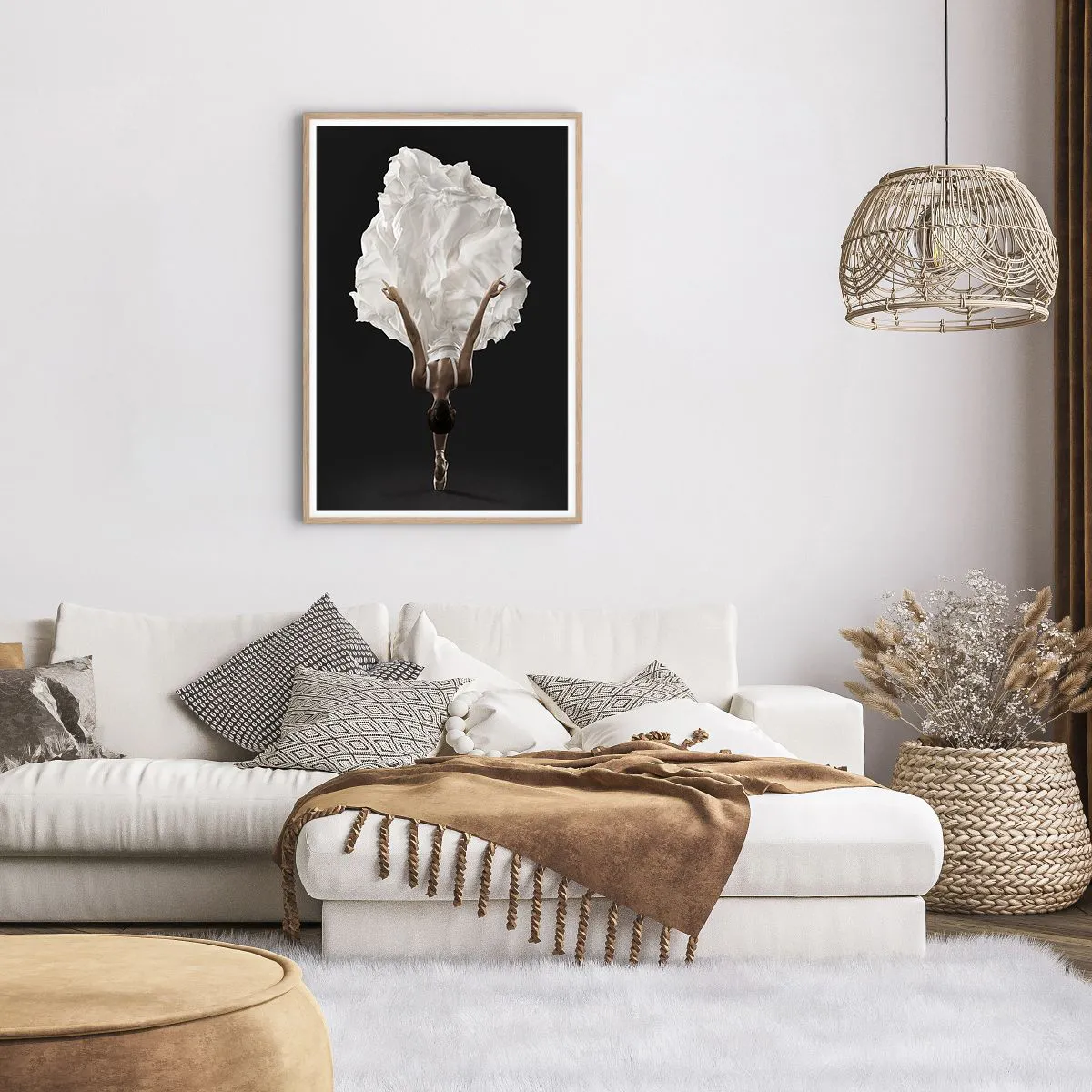 Plakát v rámu světlý dub - Jedinečná - 61x91 cm